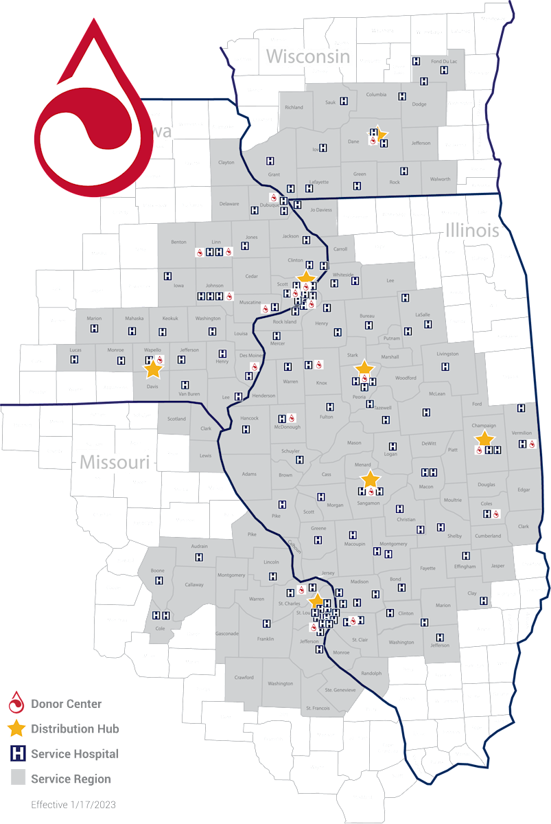 ImpactLife Service Region Map